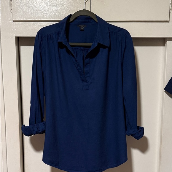 Ann Taylor Tops - Ann Taylor Deep Blue Blouse